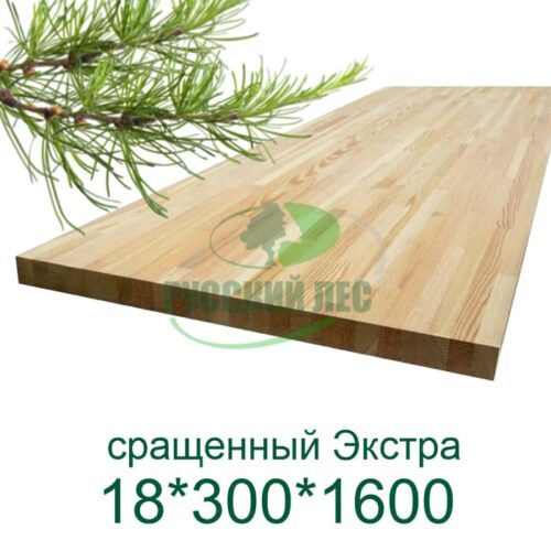 Мебельный щит лиственница сращенный Экстра 18*300*1600
